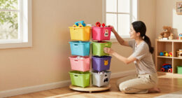 Rotating Toy and Gear Storage: A Simple System